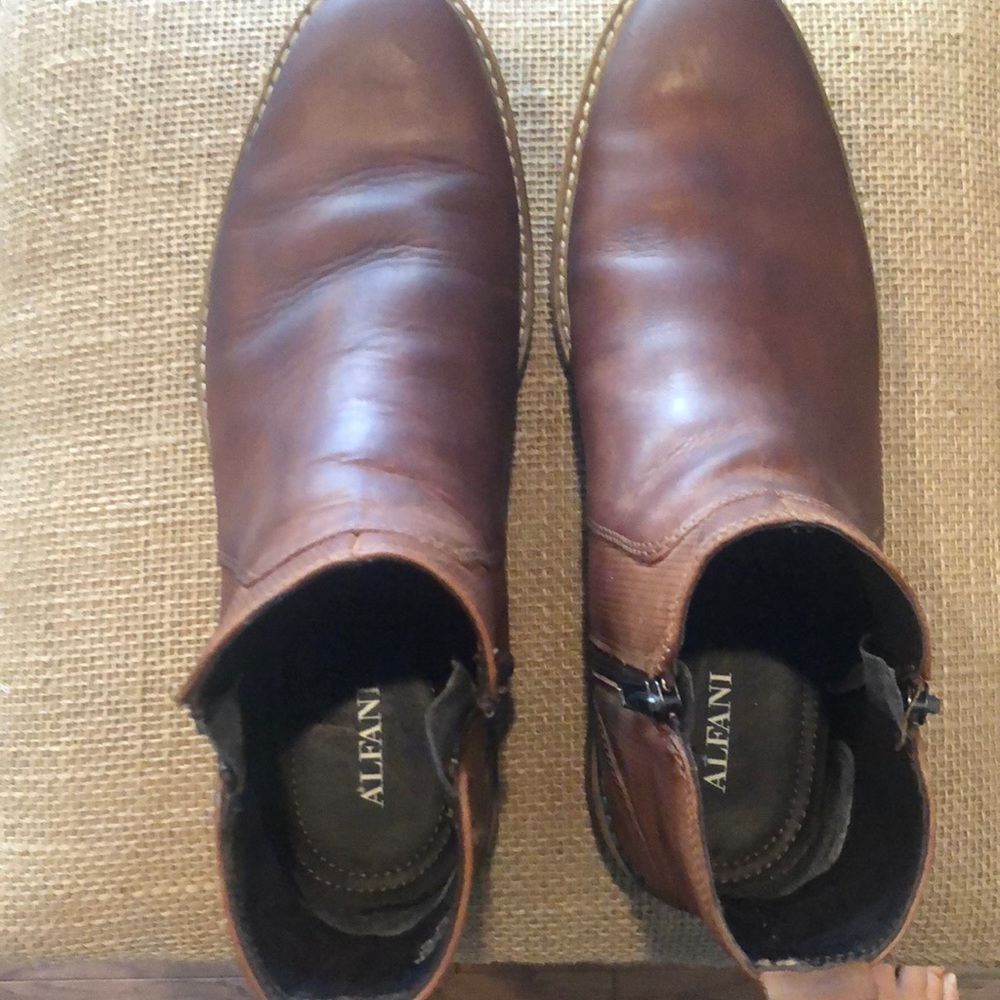 Leather boots